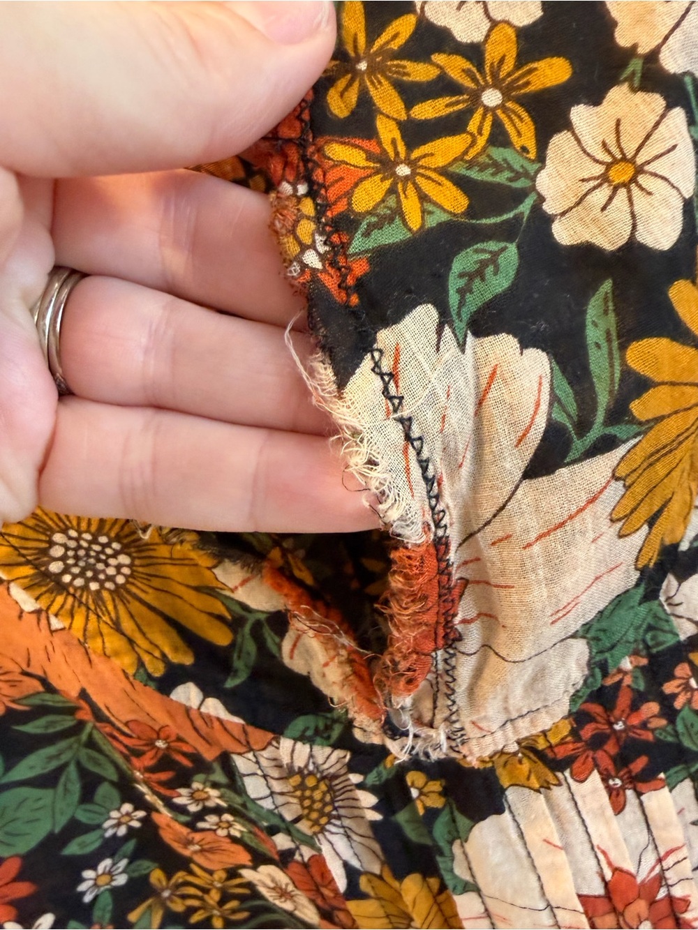 NATURAL LIFE Women’s Boho Floral Lightweight Top Long Sleeve size L/XL - Picture 8 of 12